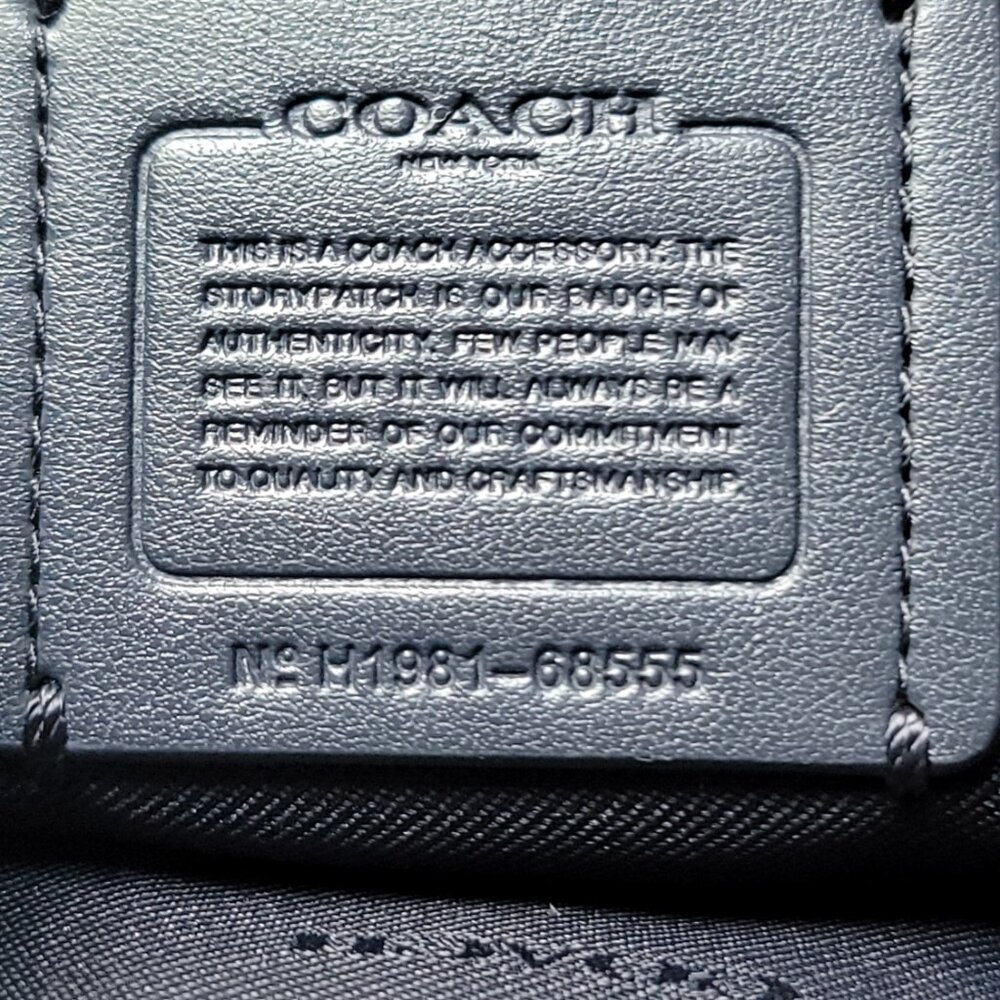 Coach Pebbled Leather Backpack – Light Blue – Excellent Condition - Picture 2 of 5